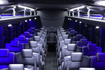 Rancho Cordova Charter Bus Interior