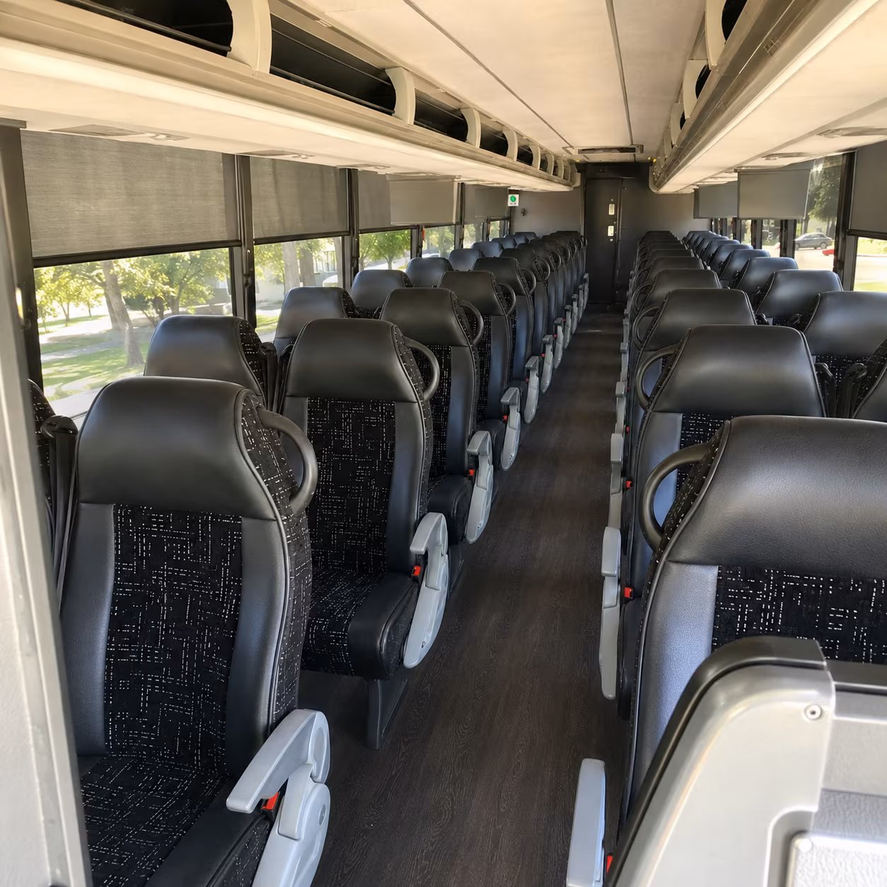 rancho cordova charter bus interior